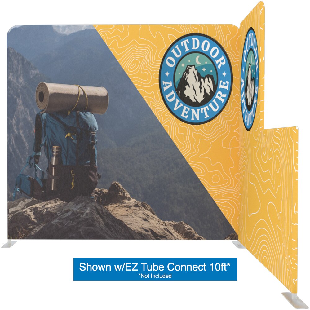EZ Tube Connect Return Wall — Double Sided Graphic Package / Right Side